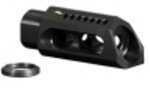 Yankee Hill Machine Co Slant Brake/Compensator Muzzle 30 Caliber Black 5/8X24 AR YHM-3085-MB-A